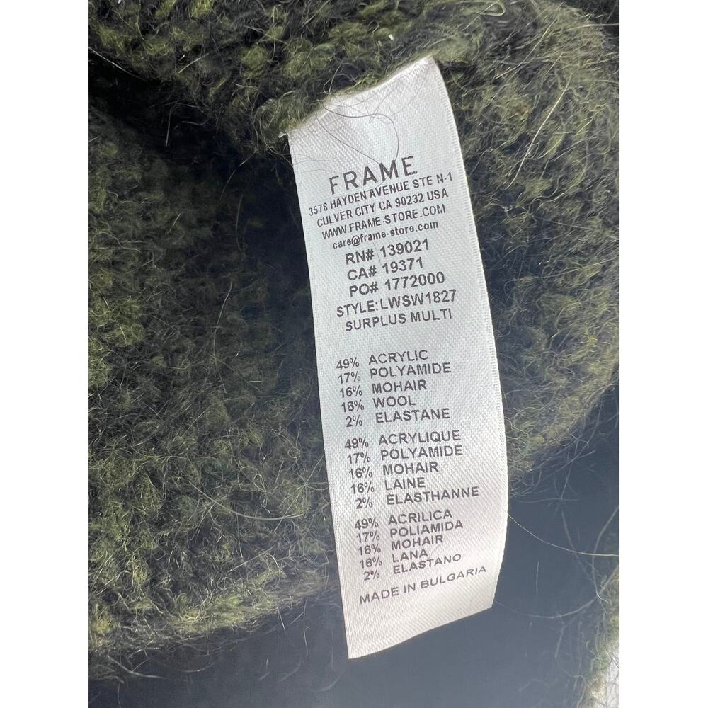 Frame Abstract Jacquard Crew Neck Sweater - Picture 12 of 12